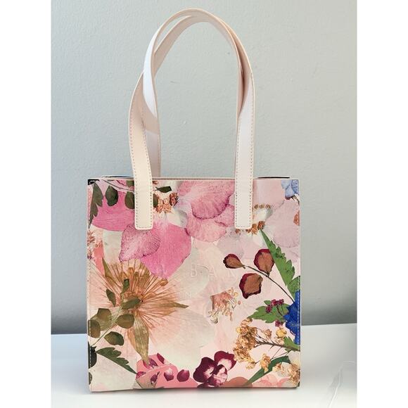 Ted Baker London Icon Bag Floral Tote Pink Multicolor Polyester Shopper - Picture 1 of 8